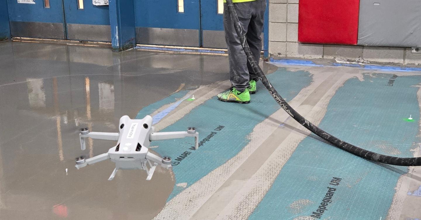 Indoor drone coverage