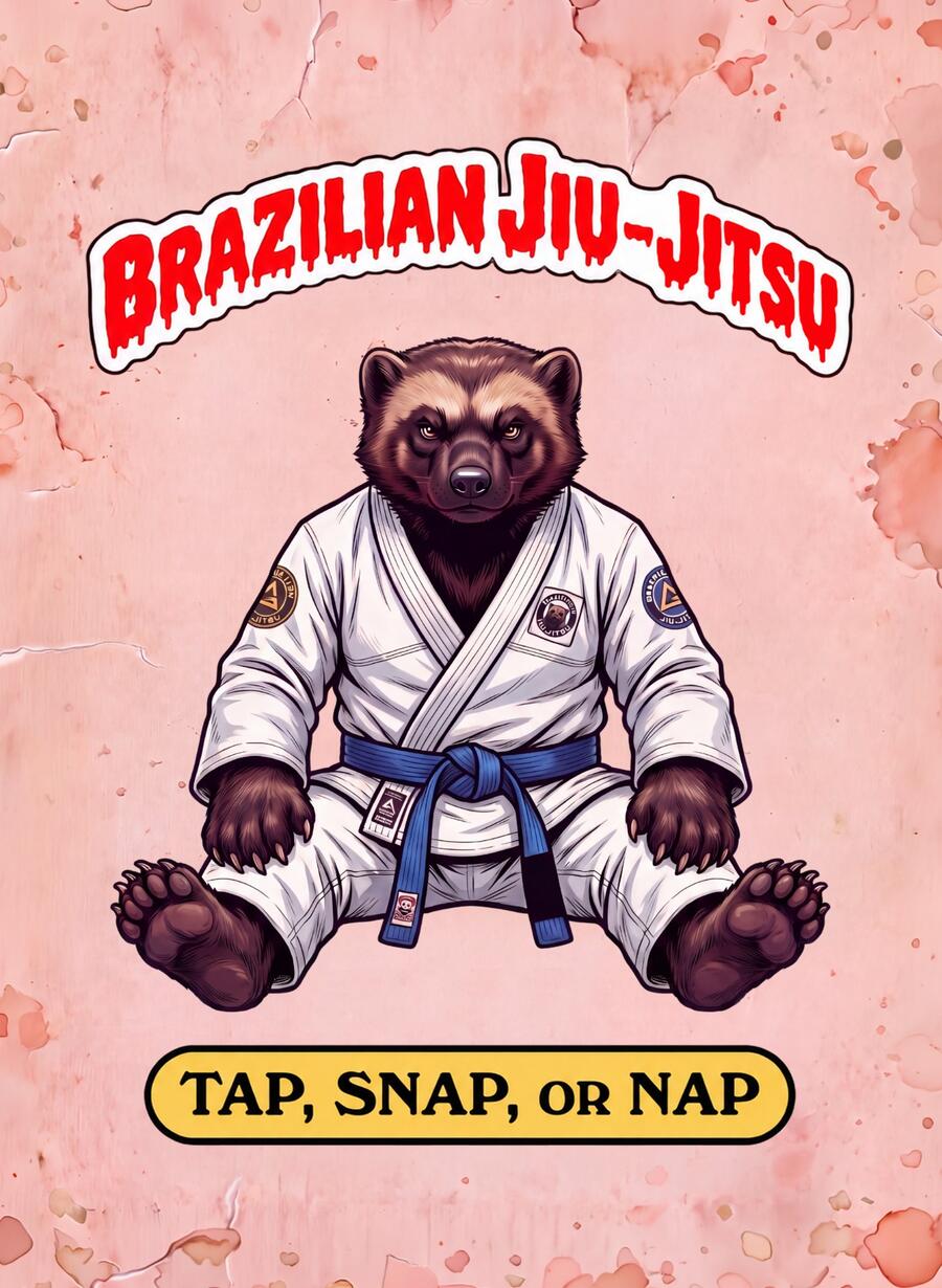Brazilian Jiu-Jitsu wolverine art